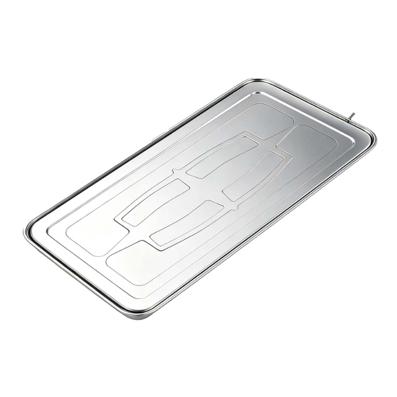 ZLLPIGLS Wall Hanging Air Conditioner Drip Pan, Stainless Steel Leak Pan, Universal Drain Pan, for Wall-mounted air Conditioners(47.5x100x3.8cm)