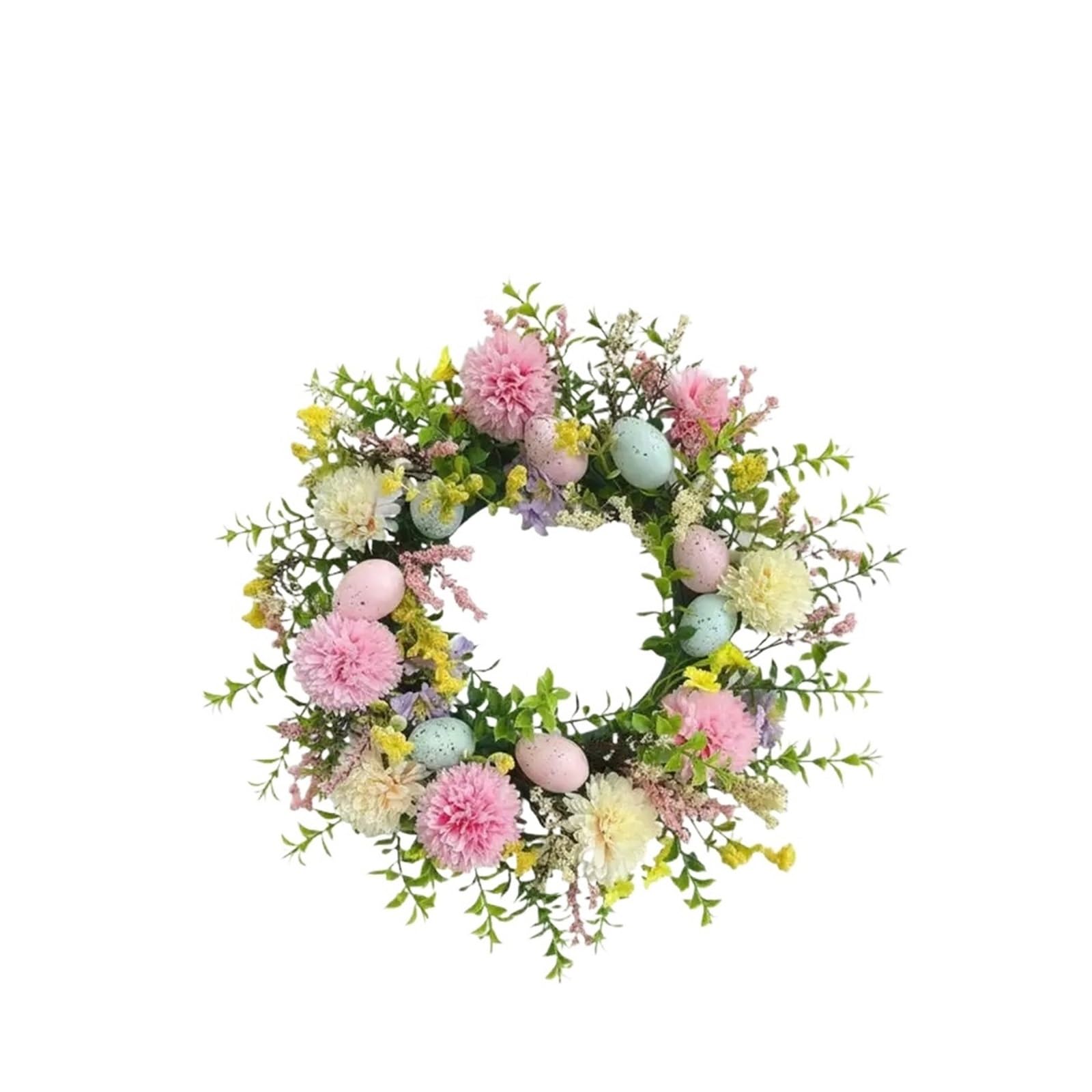 Door Wreath Wreath Colorful Daisies Spring Garland 15.75inch Artificial Outdoor Door Wreaths