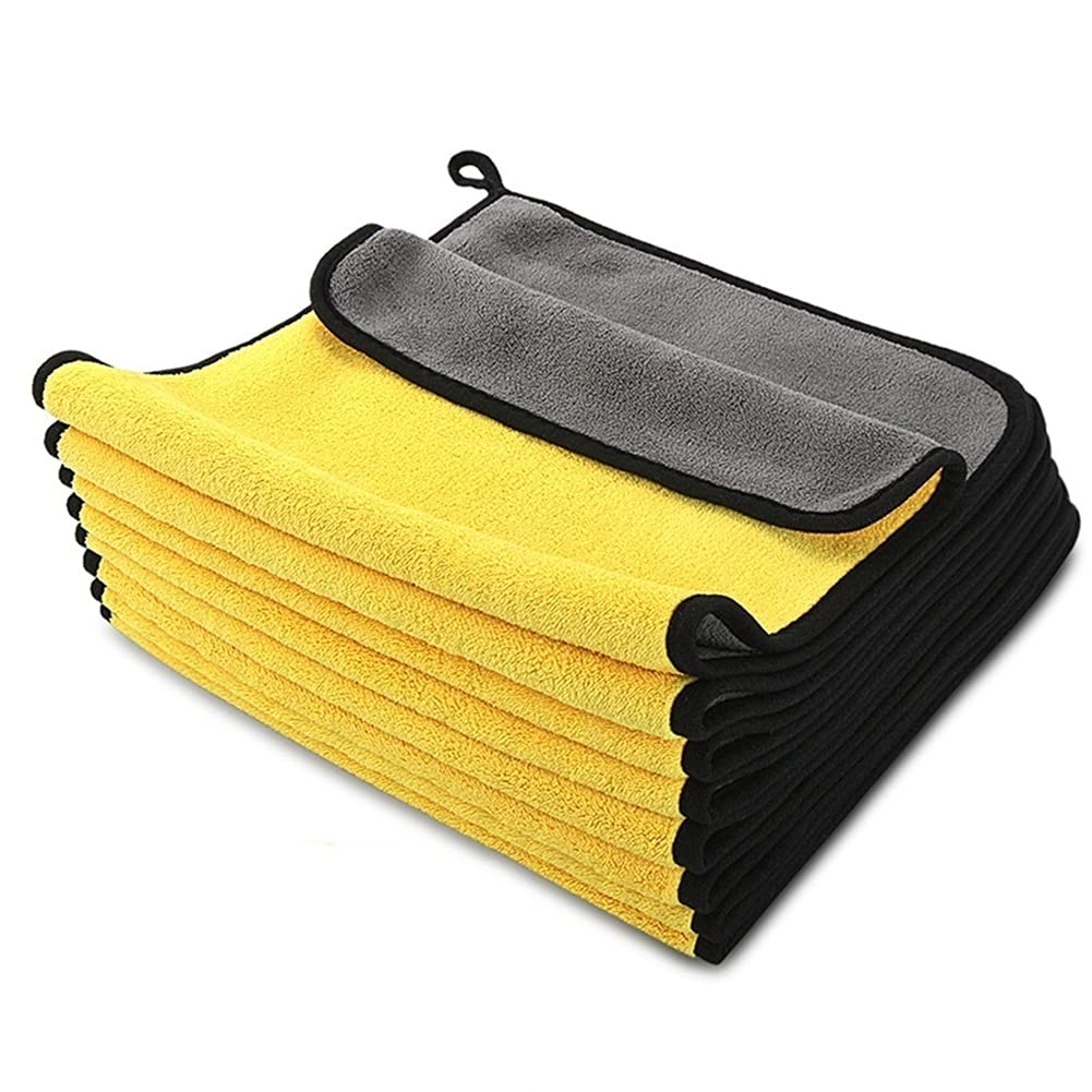 Toalla seca Toalla de microfibra para lavado de autos Paño de microfibra para detalles automáticos Toalla de limpieza para autos Paño de secado Cuidado de autos para detalles automáticos (Color : Car