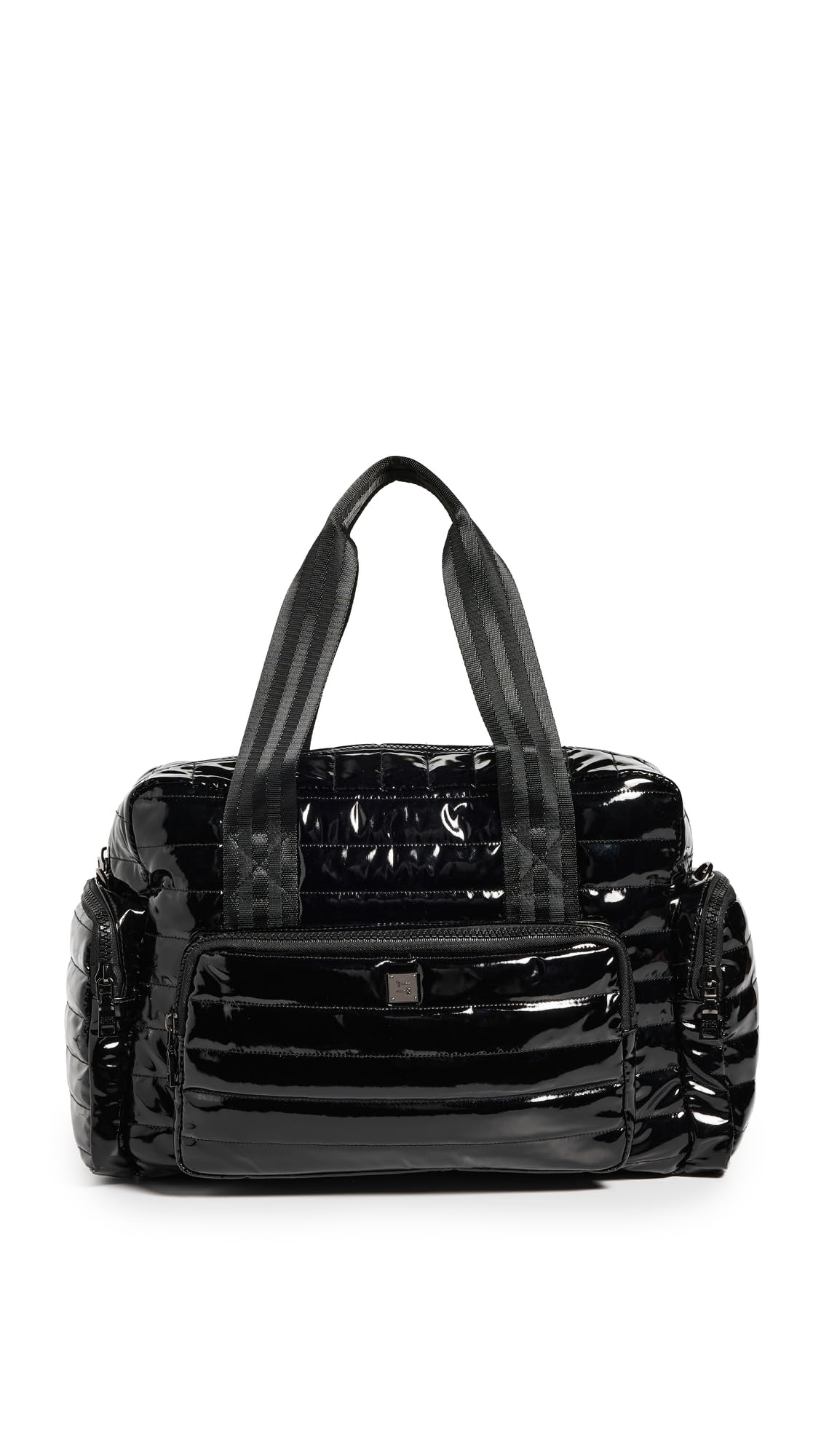 Think Royln Women's Voyager Tote, Black Patent, One Size