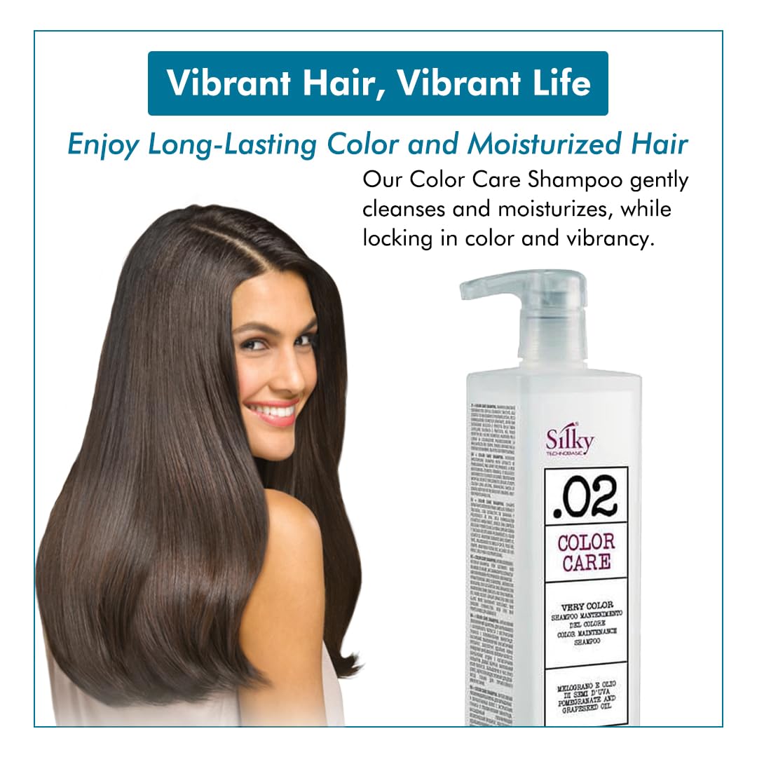 .02 Hair Color Shampoo - Color Treated Shampoo with Pomegranate & Grape Polyphenols for Long-Lasting Color Care - Moisturizing Shampoo for All Hair Types - 1000ML/33.8 FL OZ
