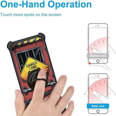 Case Compatible for nubia Neo 2 5G Phone Case Cover with 1* Tempered Glass Screen ProtectorHard PC + Soft SiliconeRing Support Luminous Effect YGH-JGP