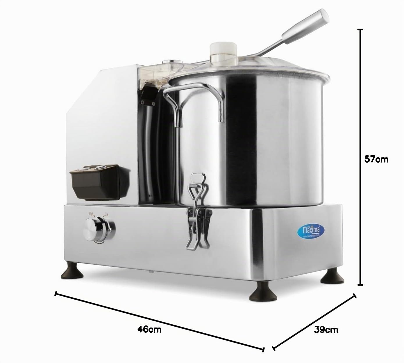 Robot da Cucina/Cutter 9L - Acciaio Inox - Macchina per biscotti Professionale - Affettatrice - 9 litri
