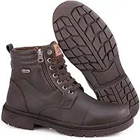 Bota Masculina Coturno Casual elastico Zíper casual comfortavel