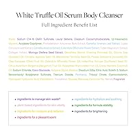 Vista 7 de d'alba Piedmont Limpiador corporal de aceite de trufa blanca de 9.3 fl oz, vegano, fórmula hidratante y suave, espuma suave y rica