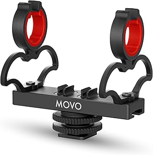 Movo SM6 Ultraflex Premium Shockmount for Shotgun Microphones – Compatible with Rode NTG Series, Sennheiser MKE600, Audio-...