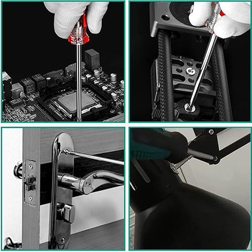 Miniatura 7 de Utoolmart Phillips - Destornillador magnético de punta cruzada de 0.197 in, eje de acero 45 # de 2.953 in, con mango de plástico de 2.953 in, para