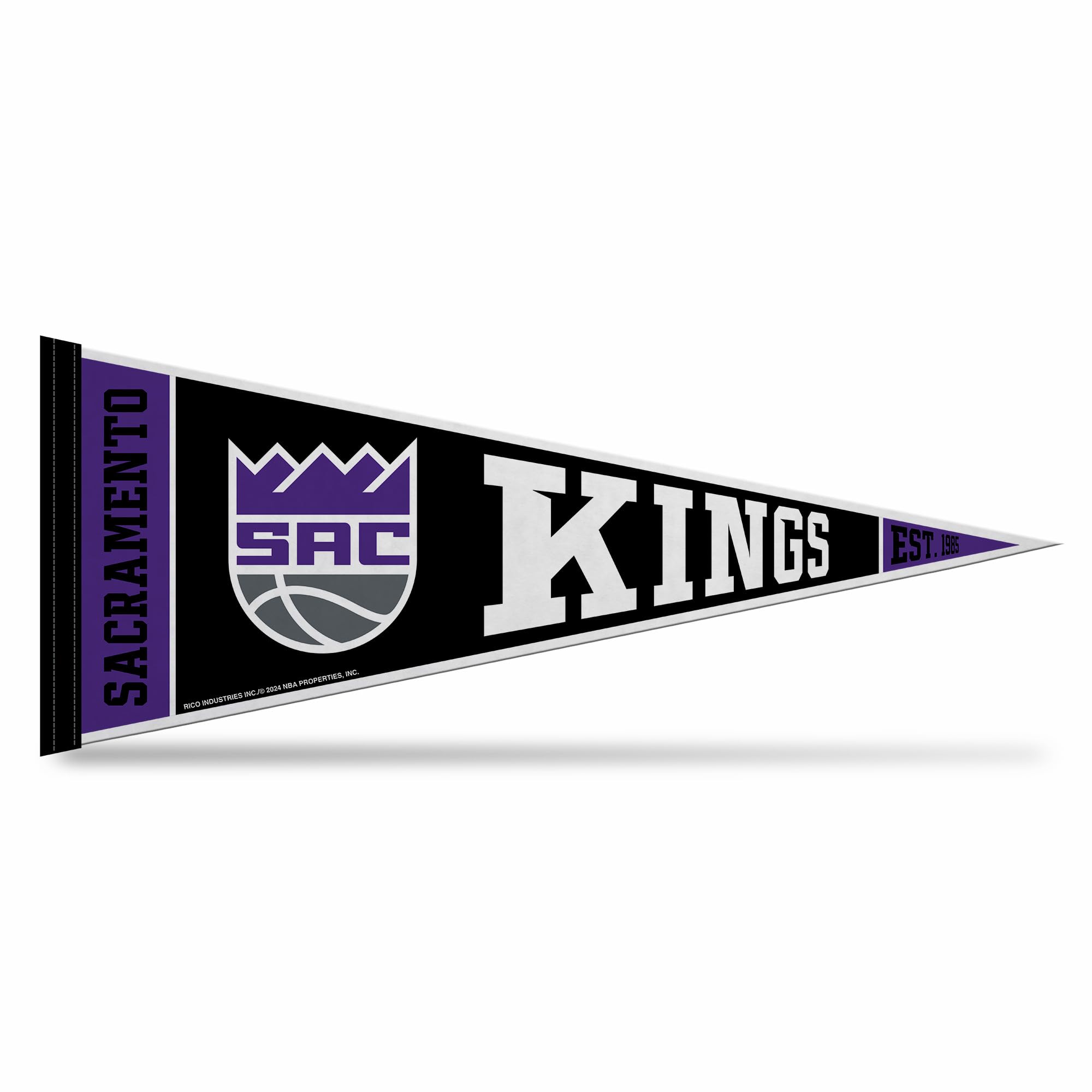 Rico Industries NBA Basketball 12" x 30" Felt Wall Décor Pennant - Great for Home/Bed Room/Man Cave Décor