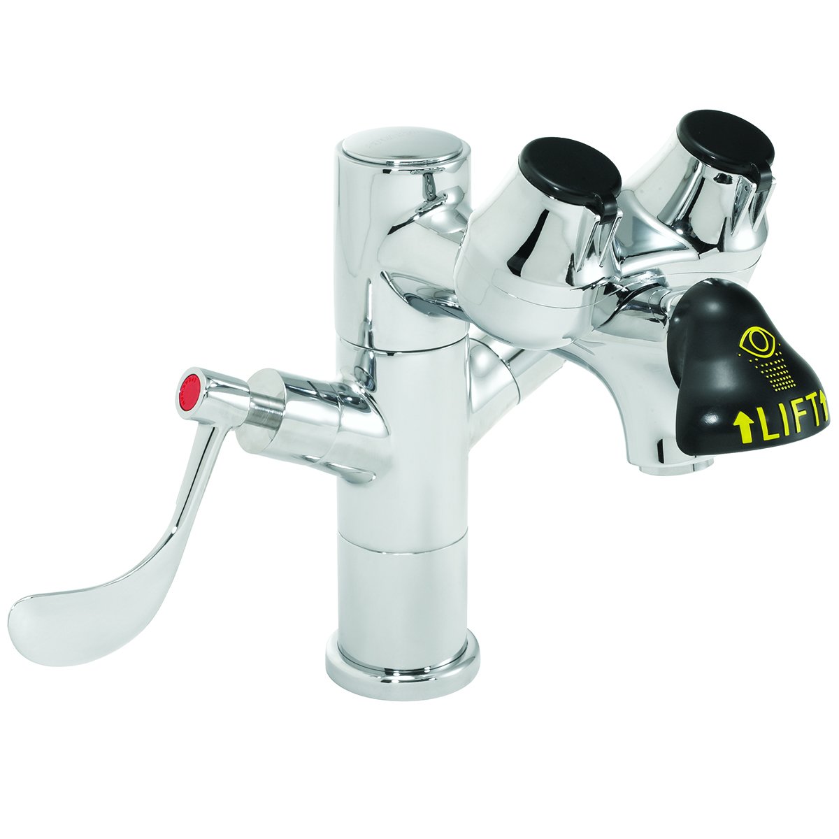 Speakman SEF-1850-4WH Eyesaver Single-Post Laboratory Faucet with Integrated Emergency Eyewash