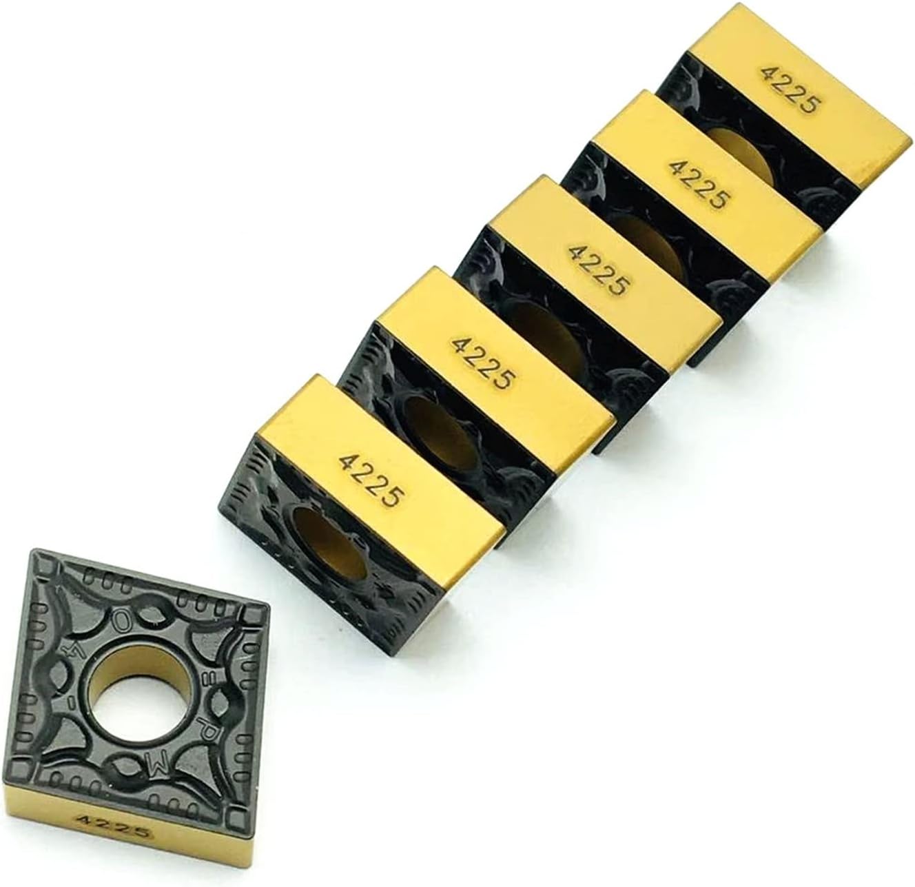 Carbide Milling Cutter Carbide CNMG120404 PM4225 CNMG120408 PM 4225 External Turning Tool CNC Machine Tool Milling Metal Turning Insert Tool (Color : CNMG120404 PM 4225)
