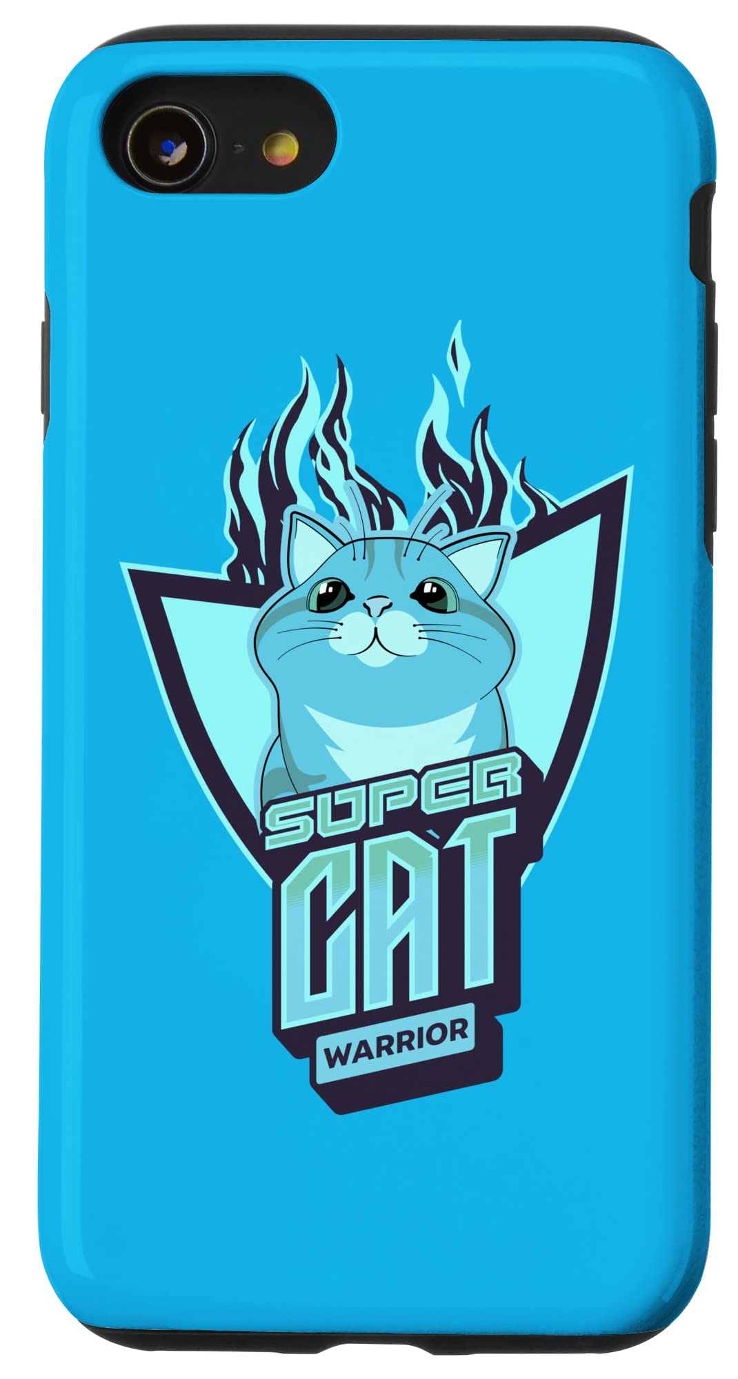 iPhone SE (2020) / 7 / 8 Funny SUPER CAT WARRIOR Case