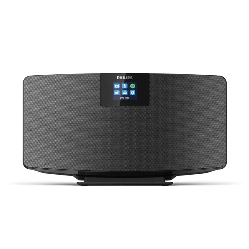 Immagine del prodotto Philips M2805/10 Radio Internet, Radio Bluetooth, Bluetooth Multiplo, Wi-Fi, Spotify Connect, Funzione Allarme, Suono Stereo, Display TFT, Design Snello, Nero