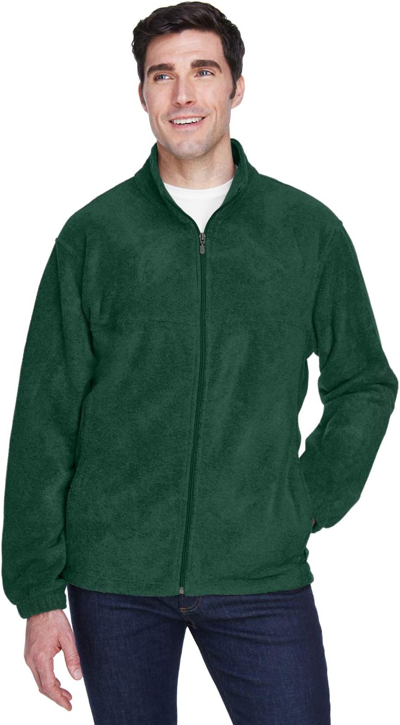 Harriton Men's 8 oz. Full-Zip Fleece 6XL HUNTER