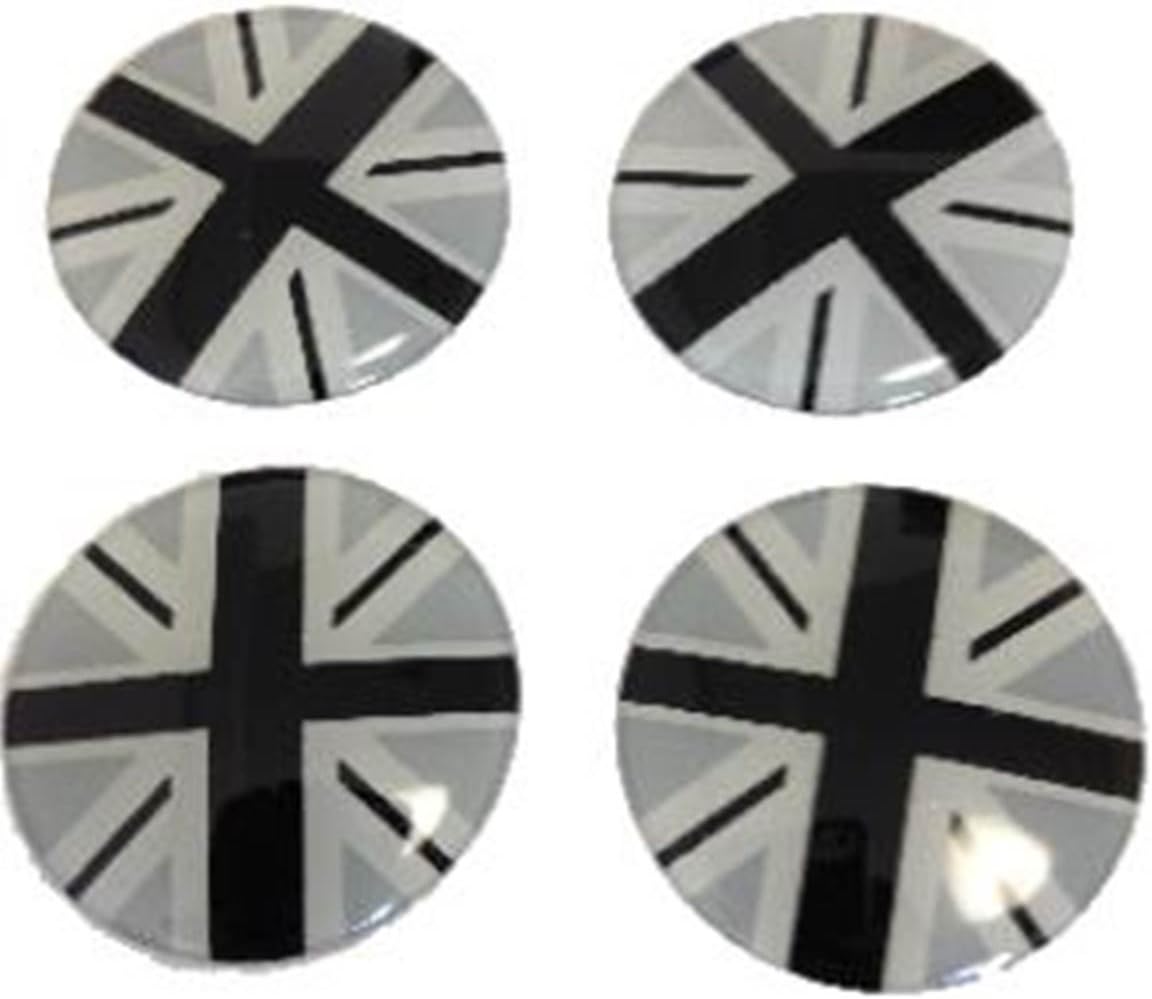 BMW MINI wheel center cap seal 4 pieces set (Black Union Jack)