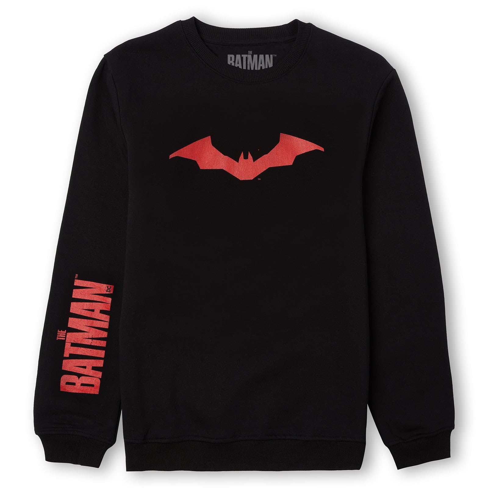 Zavvi Unisex Black The Batman Bat Symbol Sweatshirt - M