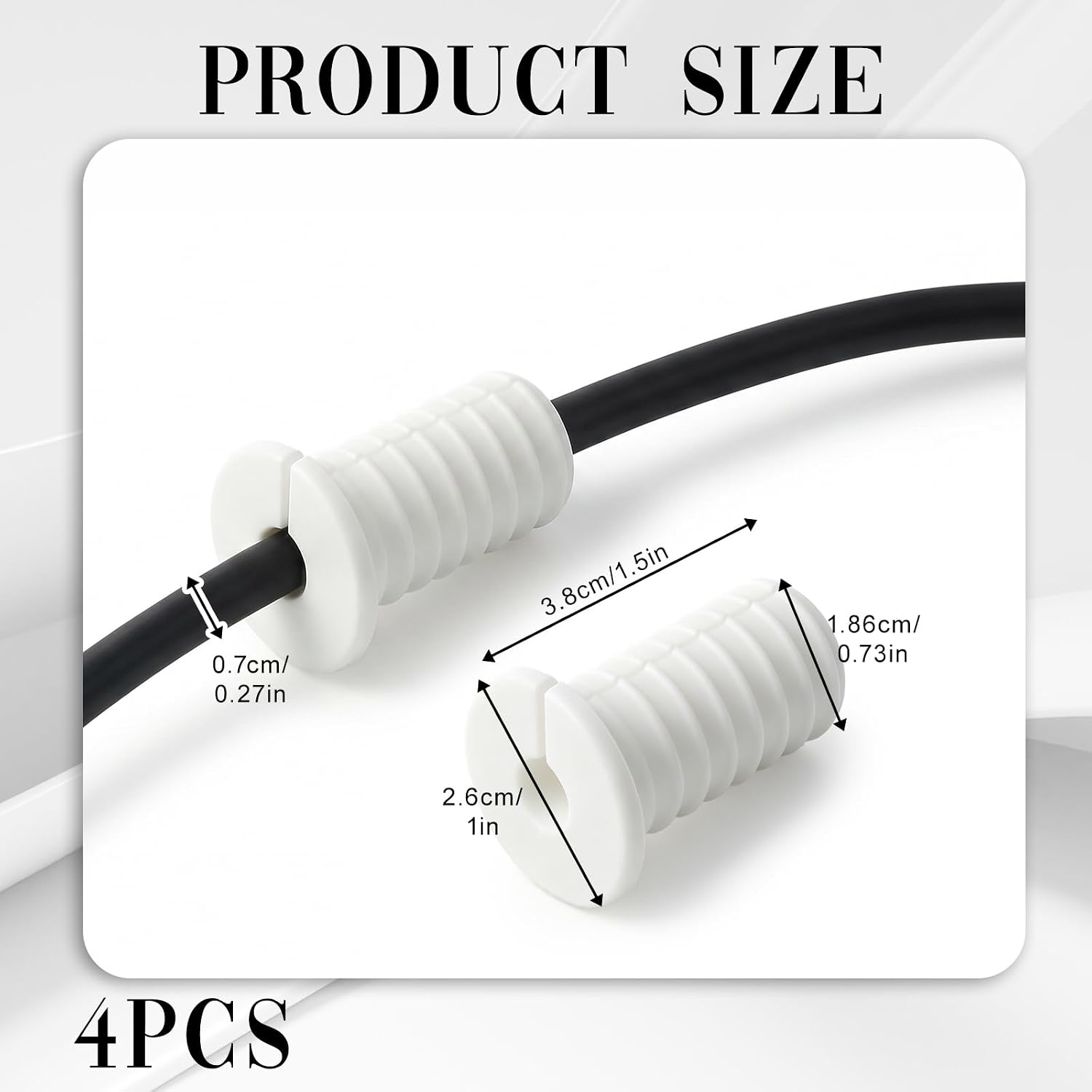 Wall Grommets for Cables 4 PCS, 3/4 Inch Exterior Wall Cable Pass Through