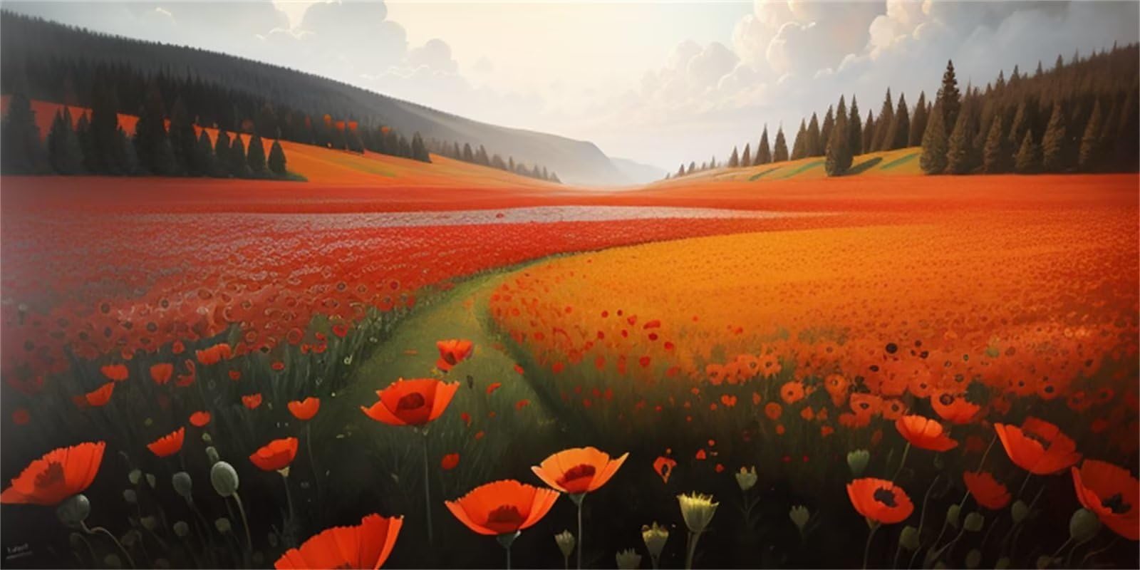 Pittura diamante 5D mer fleurs 70x140cm pour réduire le stress par l'art créatif