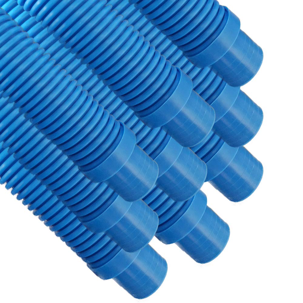 Puri TechUniversal Swimming Pool Cleaner Durable Hose 48 Long Blue Color 9 Pack Fit Including Hayward Navigator, Vac Ultra, AquaBug, Polaris ATV and More