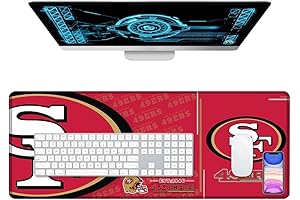 49ers Desk Accessories: Super-Sized Mouse Pad for Desk Protection