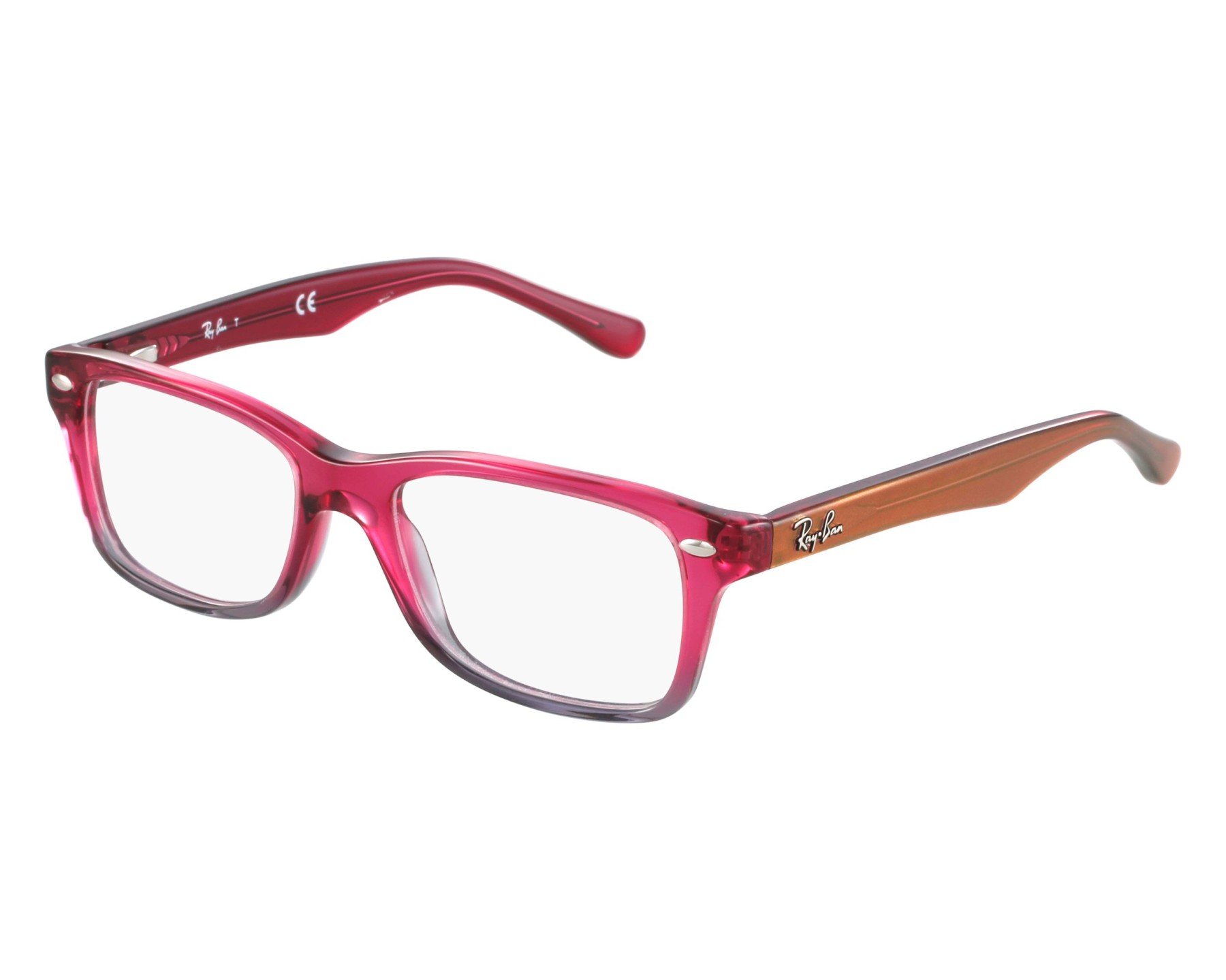 Ray-Ban Unisex dla dzieci 0ry 1531 3648 48 oprawka okularów, różowy (Fucsia Gradient Iridescent Grey)