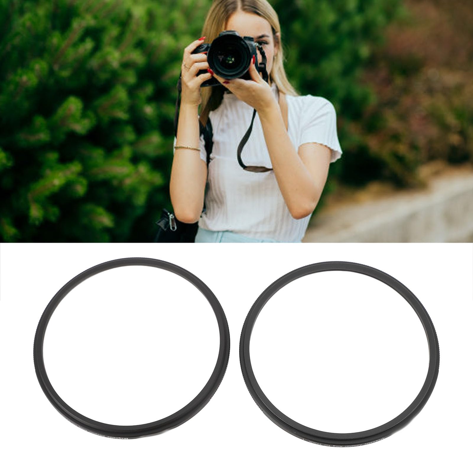 77 Mm Magnetischer Objektivfilter-Adapterring, Wandelt 77 Mm Schraubgewindefilter in Magnetischen Filter um, Magnetisches Kameraobjektivfilter-Adapterring-Set aus