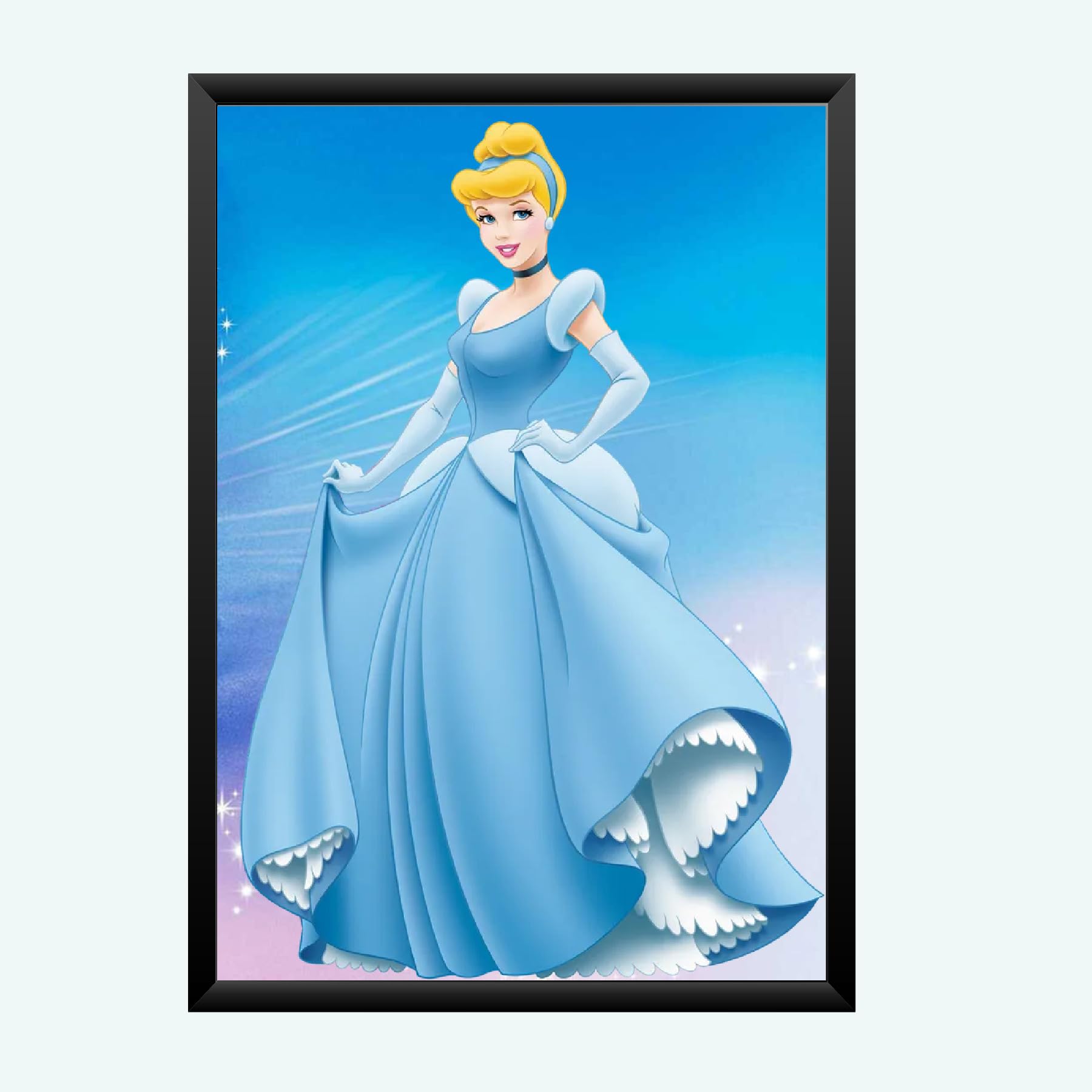 NOKKES Cinderella Princess Cartoon Photo Frame 5X7 Photo Frame_AQD1_15