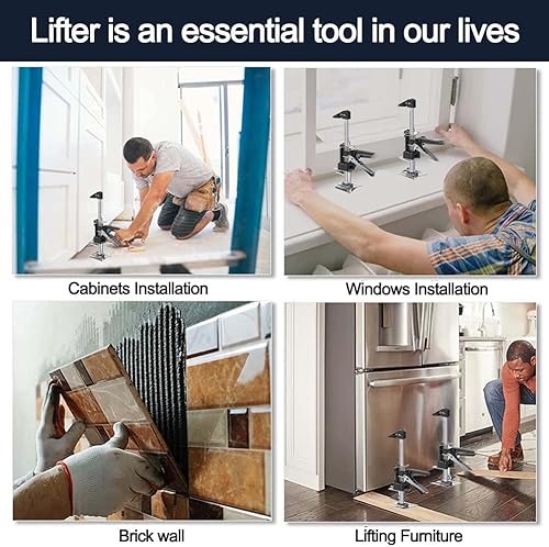 Miniatura 6 de Paquete de 2 gatos de brazo de ahorro de mano de 15.5 pulgadas, herramienta de elevación manual multifunción de 15.5 pulgadas, gatos elevadores de