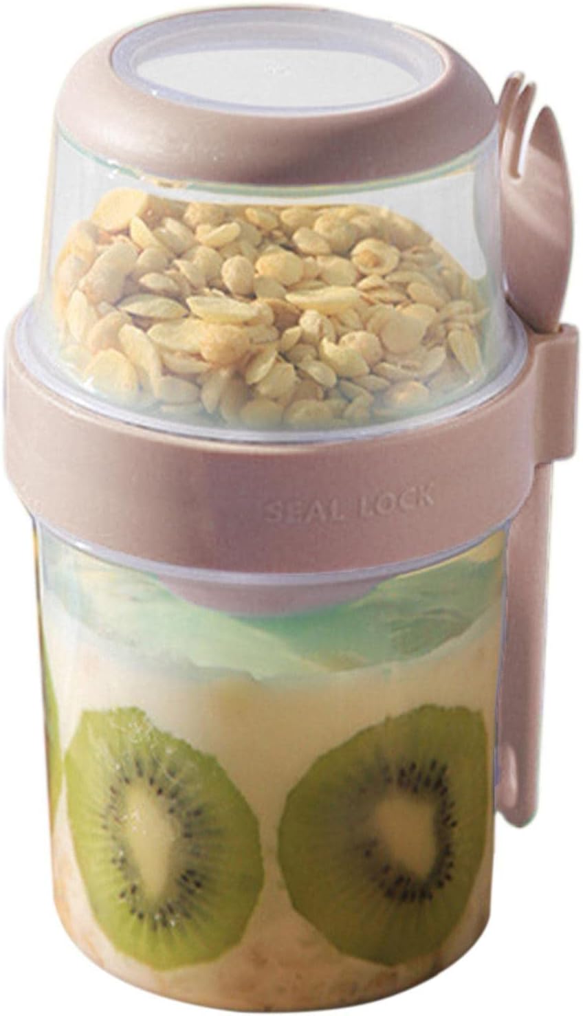 Amazon｜サラダシェーカーカップ キープ フィット サラダ ミール シェイカー カップ 蓋とフォーク付き,29/36 オンス