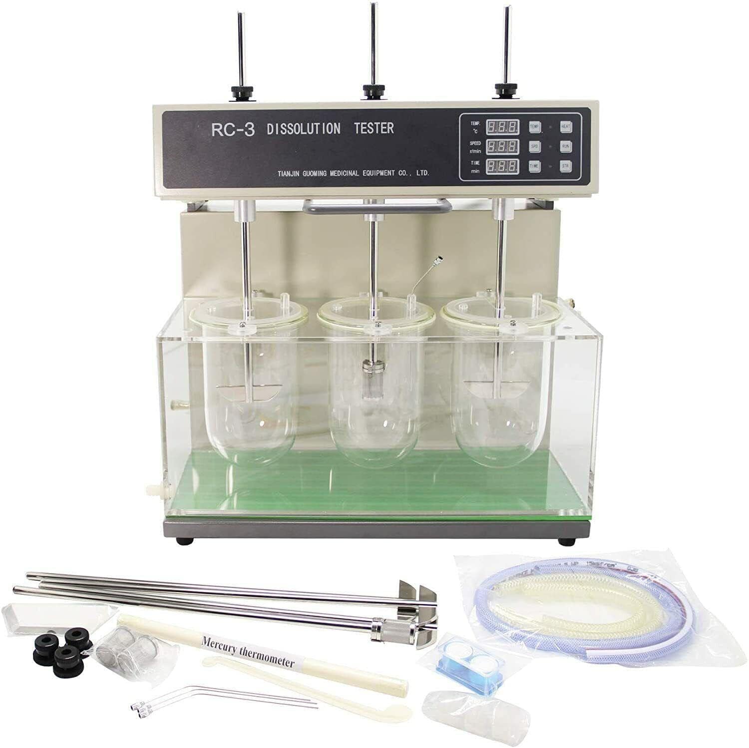 Dissolution Tester Dissolution Rate Detector with Temperature Stability ±0.3℃ Time Accuracy ±0.3 Percent