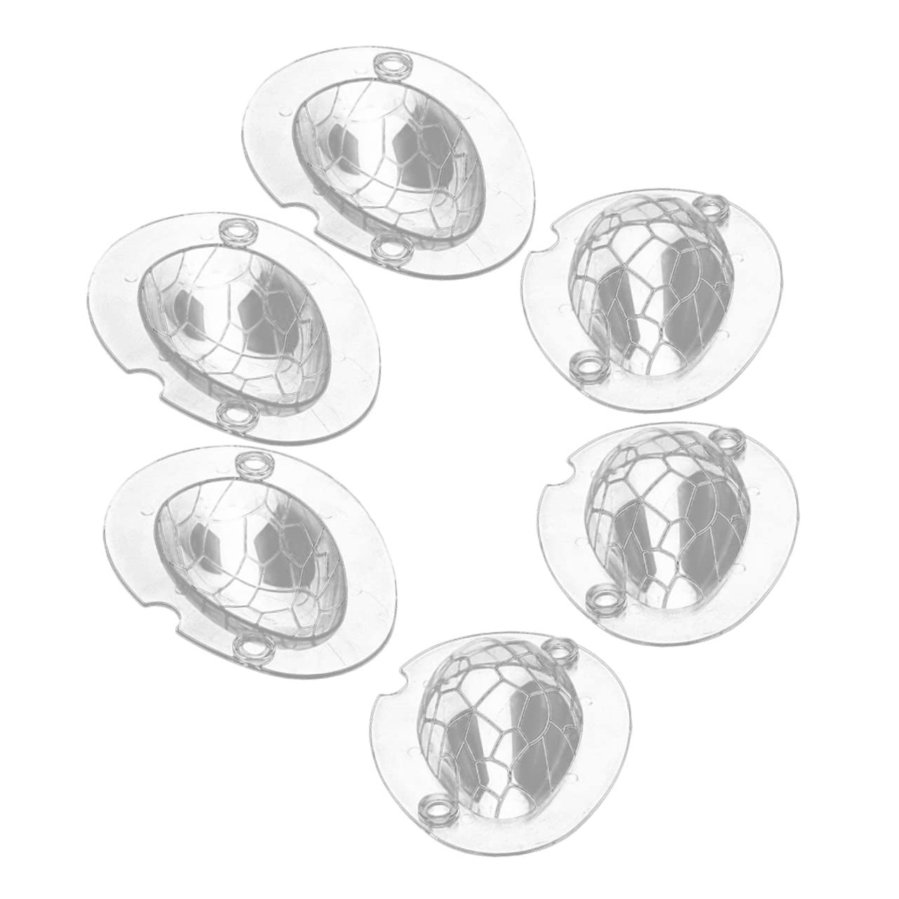 Alipis 12 Ensembles moule à chocolat double tasse œufs moule à bonbons transparent easter pâques à pâtisserie s à oeufs de coulée d'oeufs de dinosaure Acrylique