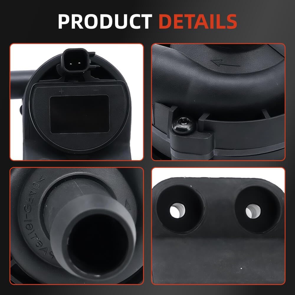 Engine Auxiliary Water Pump with Bracket Compatible with Ford F250 F350 F450 F550 Super Duty Diesel 6.4L OHV SOHC 8Cyl 2008-2010 Replace 7C3Z8B552A 7C348B552AB