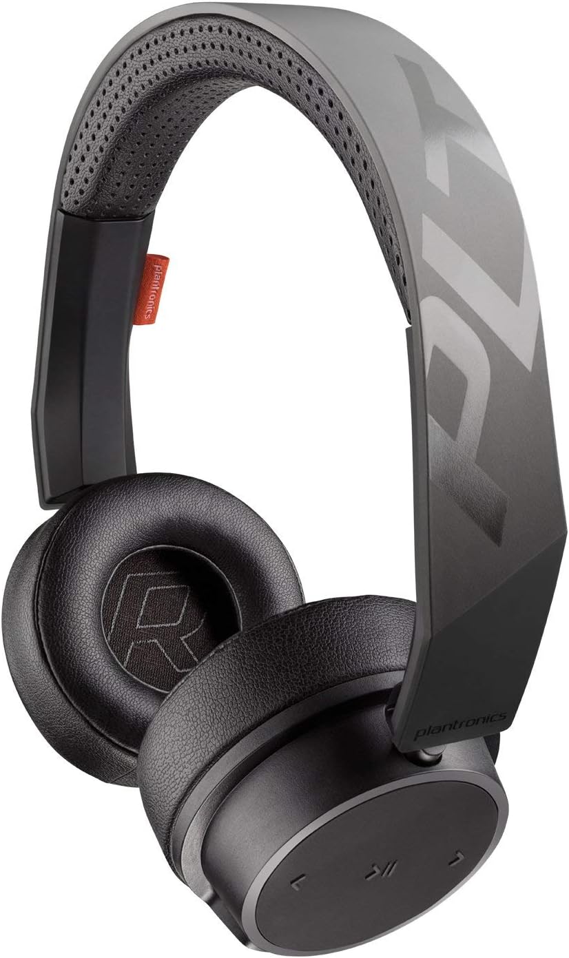 Plantronics BackBeat FIT 500 On-Ear Sport Headphones, Wireless Headphones with Sweat-Resistant Nano-Coating Technology by P2i, Black (Renewed)