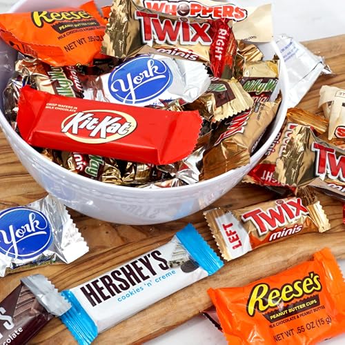 Image of Chocolate Candy Variety Pack, 8lb Bulk Chocolate Candy, Pinata Candy, Individually Wrapped Chocolate Fun Size Candy Bars