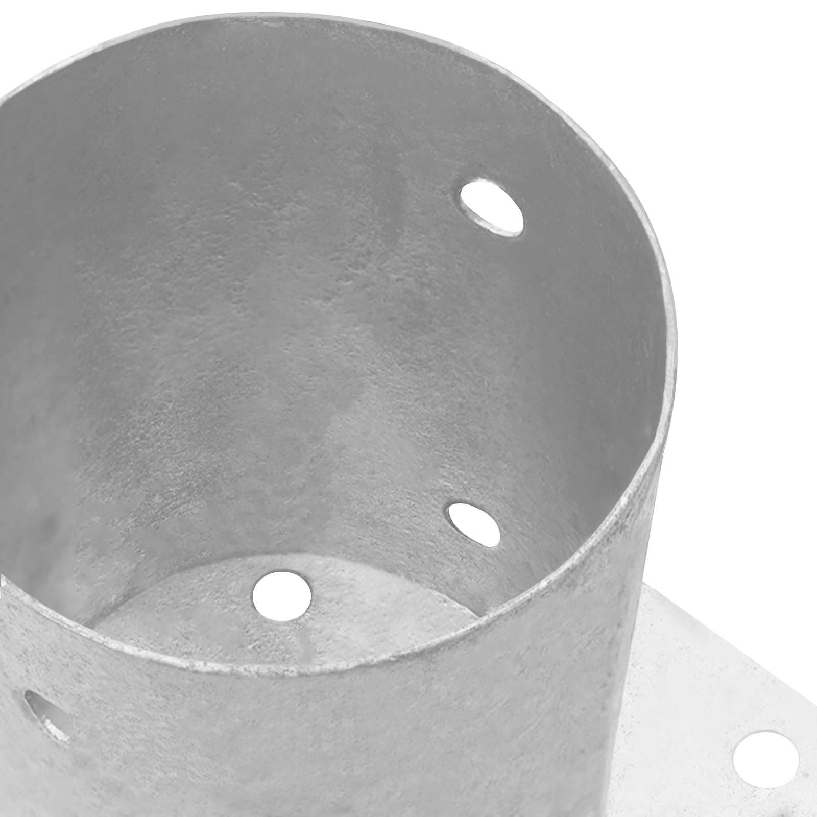 vidaXL Ancoraggio a terra rotondo, 12 pezzi, argento, 15 x 15 x 15 cm, in metallo, moderno e robusto, per stabilità all'aperto, accessori per fuoco e pratici attrezzi da giardino