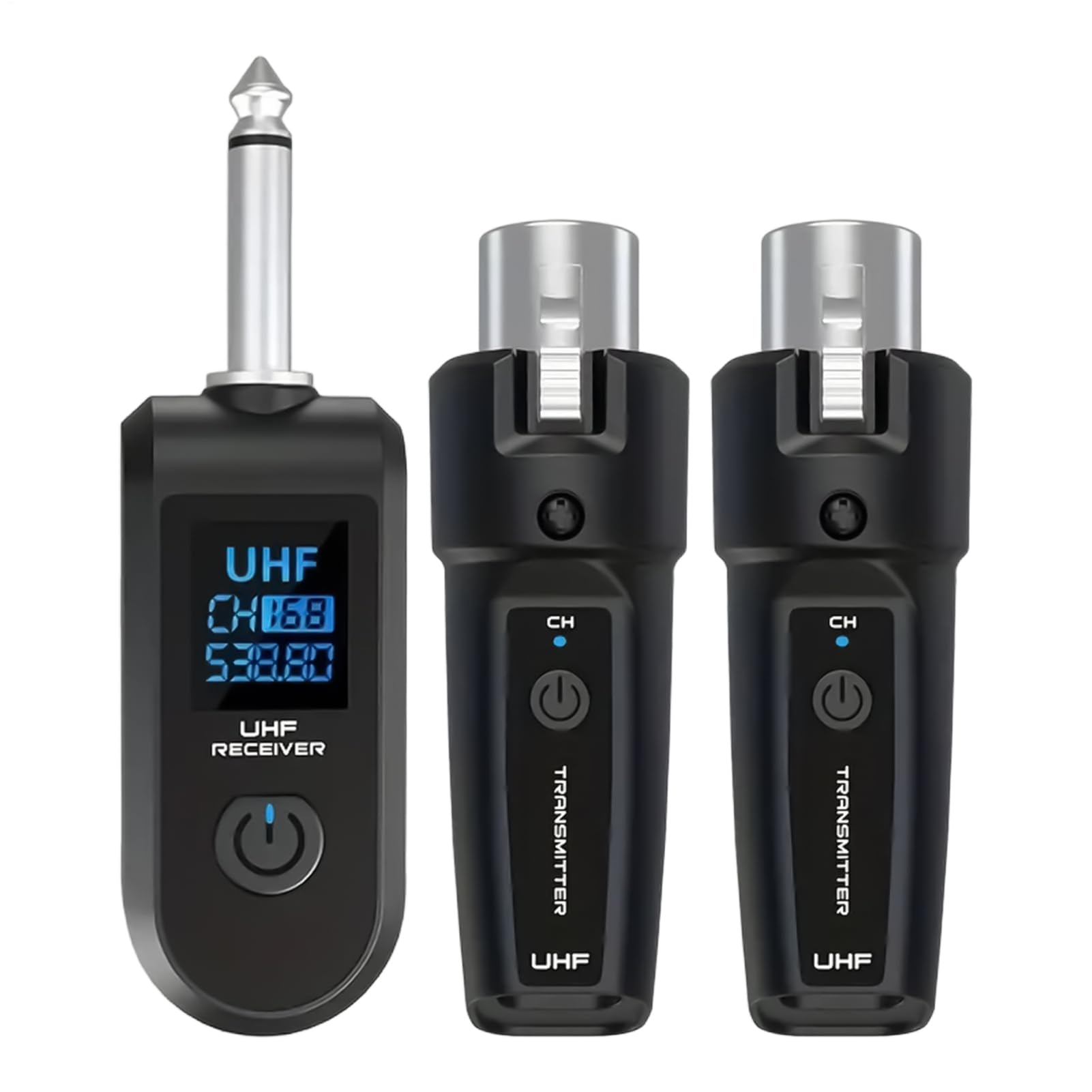 Transmisor de audio inalámbrico kit de conversión con conector de micrófono para radio 8