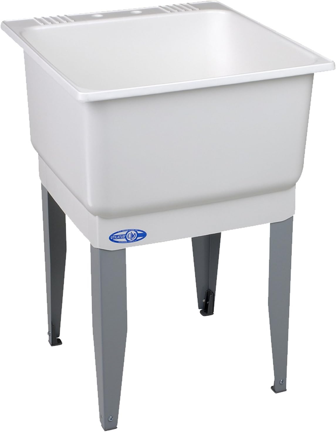 Mustee14 Utilatub Laundry Tub Floor Mount, 25-Inch x 23-Inch, White by Mustee