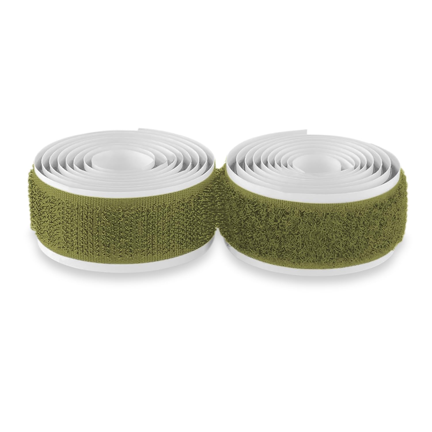 3/4-Inch Olive Drab Hook And Loop Tape – 1 Yard, Heavy-Duty Adhesive Back, Nylon Fastener Roll