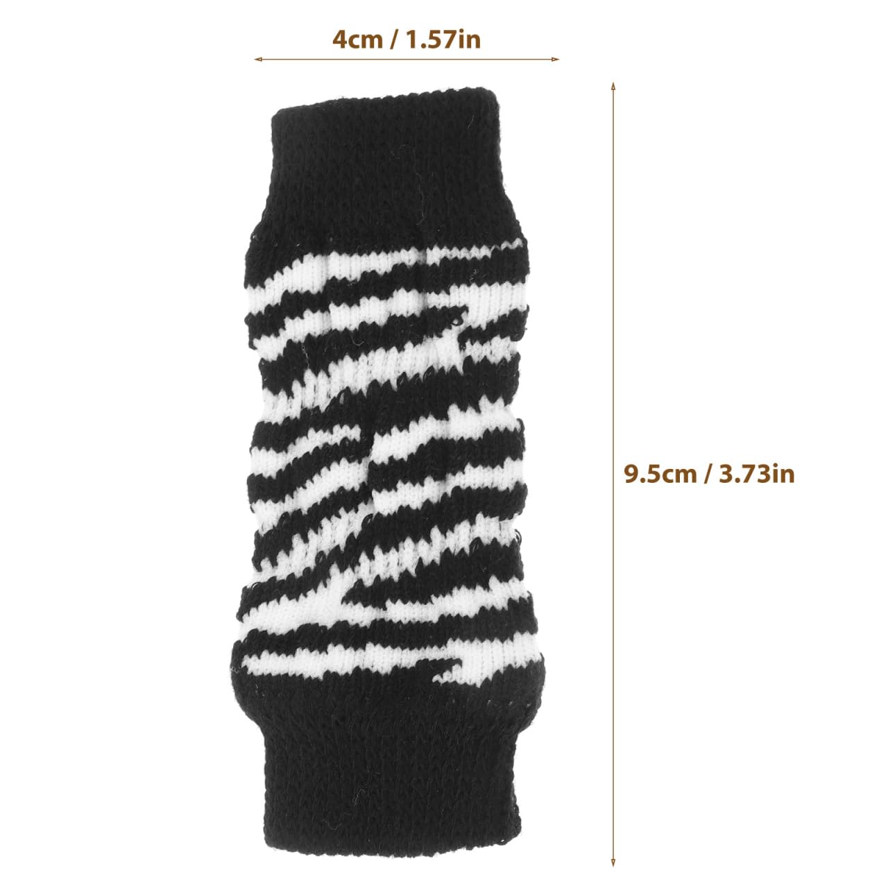 FRCOLOR 1 Set Dog Leg Warmers Zebra Dog Elbow Protectors Dog Socks Dog Leggings Dog Washable Pet Socks Pet Sleeve for Dogs Leg - Image 2