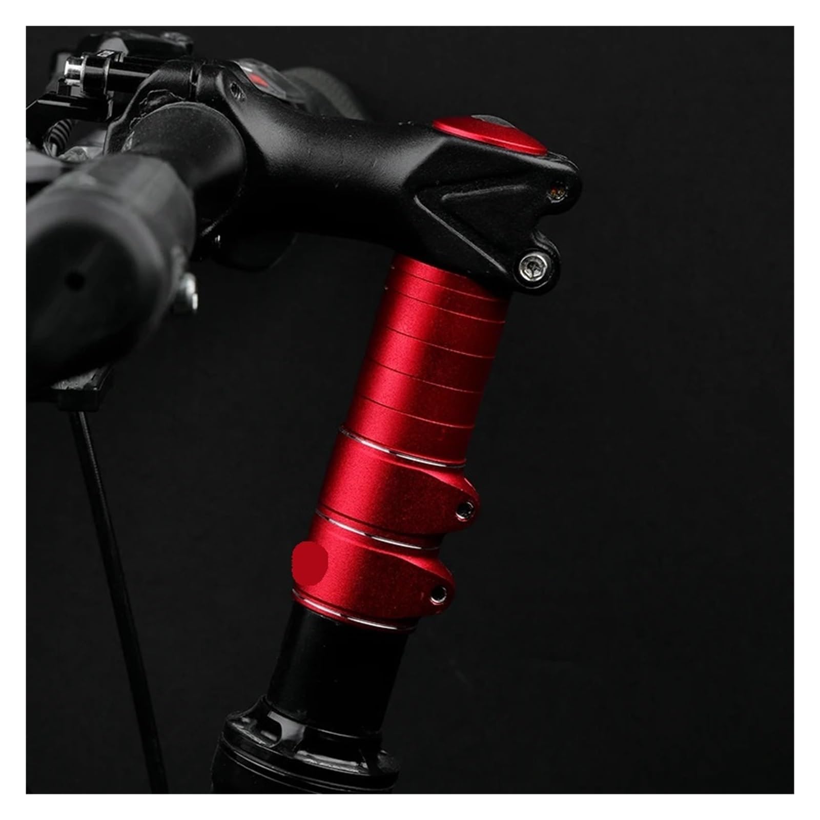 Prolunga dell'attacco Manubrio Prolunga for Altezza Stelo Forcella for Bicicletta Manubrio Adattatore for Rialzo Distanziatore in Lega di Alluminio Accessori for Ciclo 100mm 28,6mm