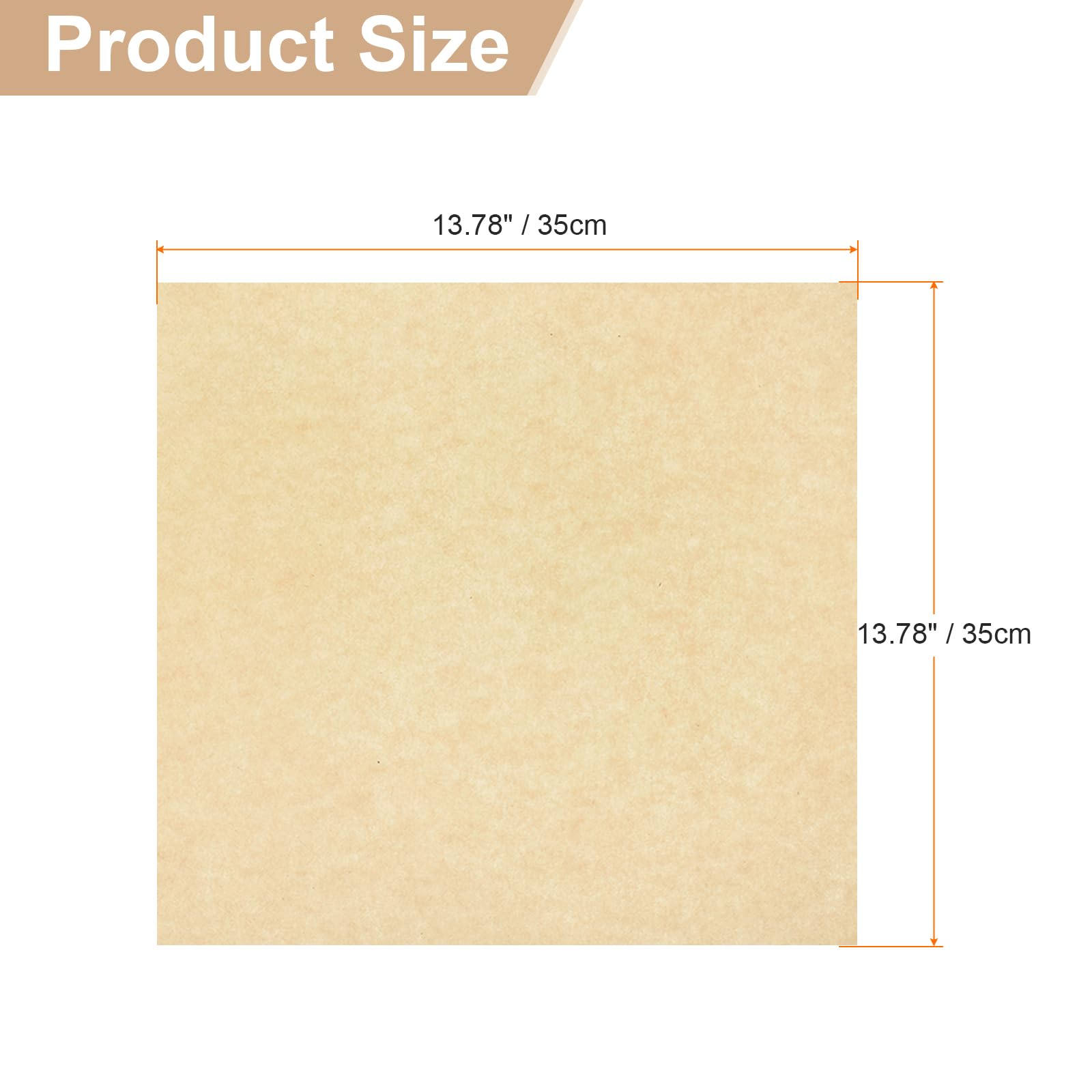QUARKZMAN 200pz Fogli Quadrati di Carta Pergamena 13,78" x 13,78" Carta per Alimenti Asciutta Impermeabile per Avvolgere panino Cestino Picnic Pane Hamburger Cucina, Colore Legno