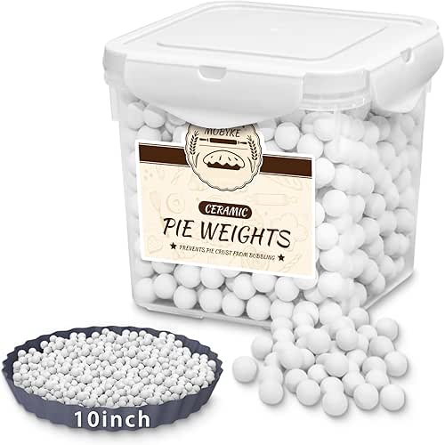 MOBYKE 2.2 LB Pie Weights for Blind Baking, Ceramic Blind