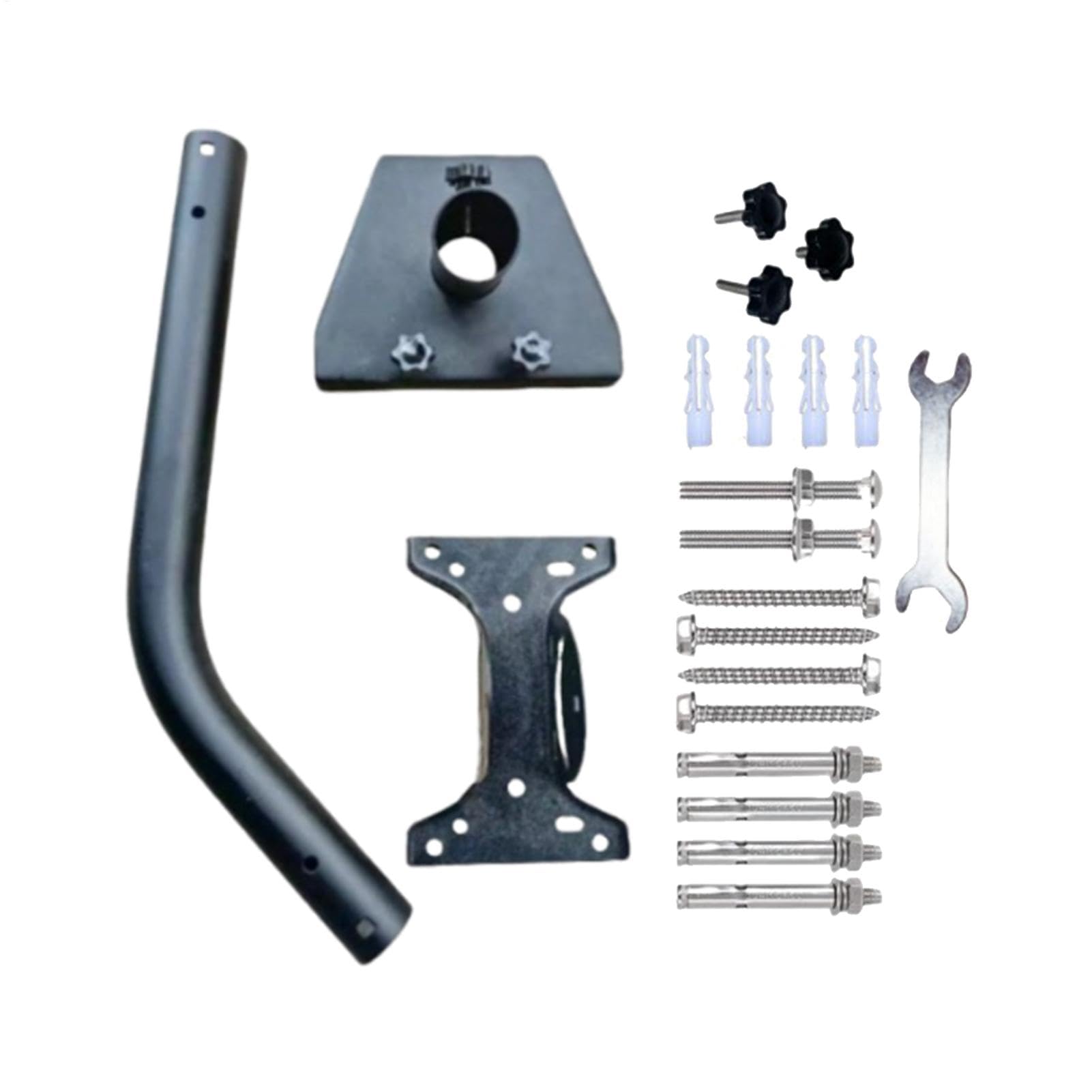 Poste Montaje Para Antena Exterior Material Hierro Gran Capacidad Carga | Exterior Soporte De Fijación Reforzado Antióxido Antiintemperie Universal Robusto Para Tejado Del Hogar