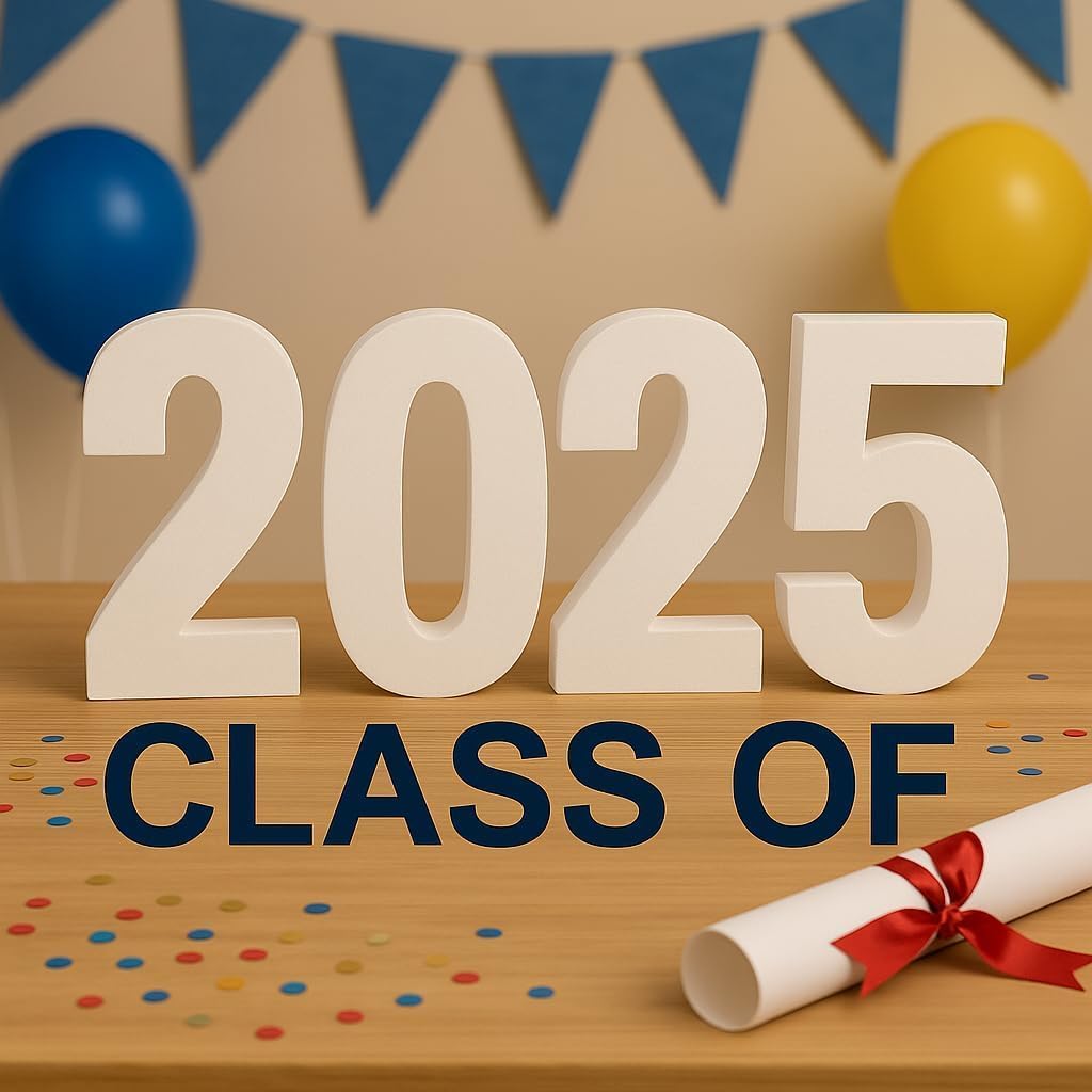 Free Standing - EPS Smooth Foam Numbers for Weddings, Cakes, Arts & Crafts - 24" High - Number 4