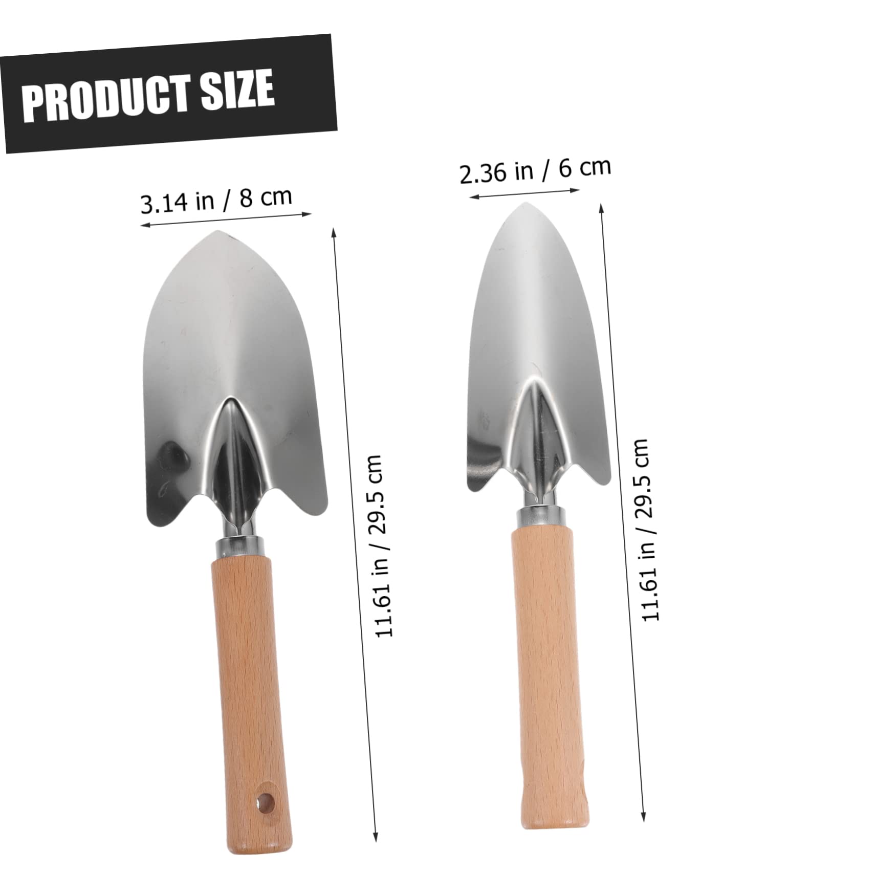 BESPORTBLE Ergonomic Garden Shovel Set 2-Piece Soil Shovel for Boys and Girls Vegetable Gardening Tools Soil Moving Shovel Planting Shovels