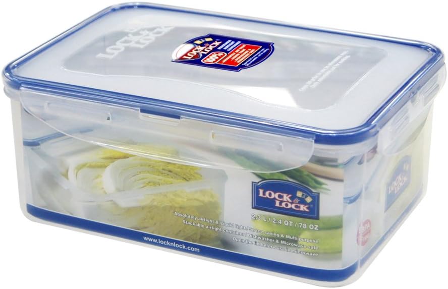 Lock & Lock Classic Rectangular Food Container, 2.3L (232 x 165 x 95mm)