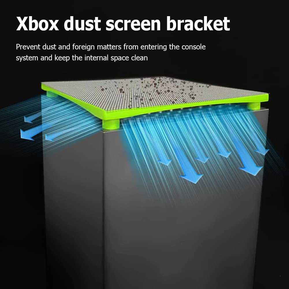Support de protection anti-poussière pour Xbox Series X - Support de filtre multifonction - Pour console de jeu - En PVC