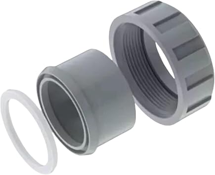 Replacement 006723F 2 PVC Connector with 2 Nut Heater Flange Kit fit Fits Raypak Pool Heater Parts R185A R265A R335A R405A (2 Pack)
