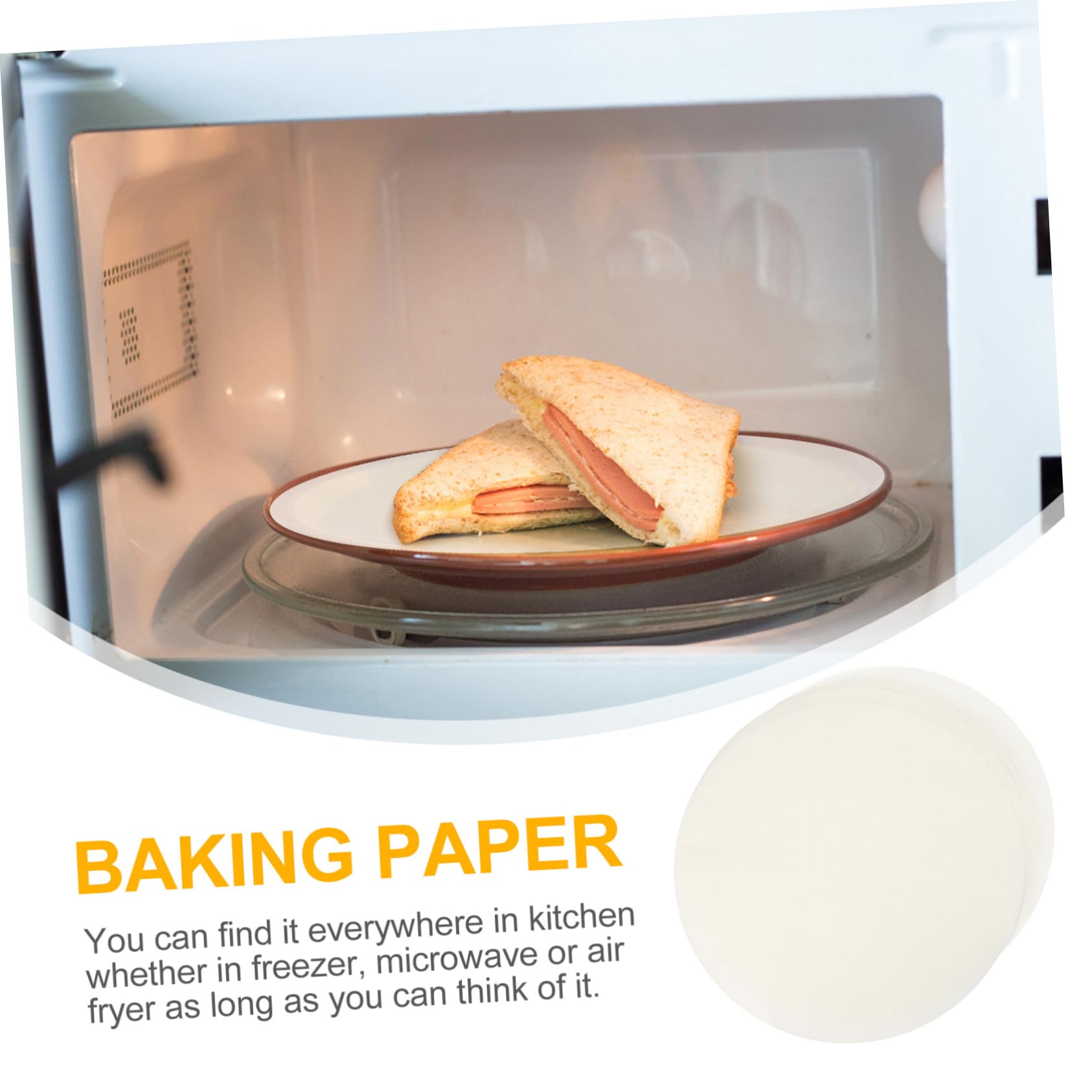 Papel para Hornear Antiadherente para Cocina y Repostería, 500 Hojas de Papel Aceite, Ecológico y Cómodo
