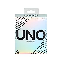Mattel Games UNO Platinum Edition, versione platino del gioco di carte più iconico, per serate in famiglia e tra amici, carte collezionabili premium, giocattolo per bambini, 7+ anni, HPY61