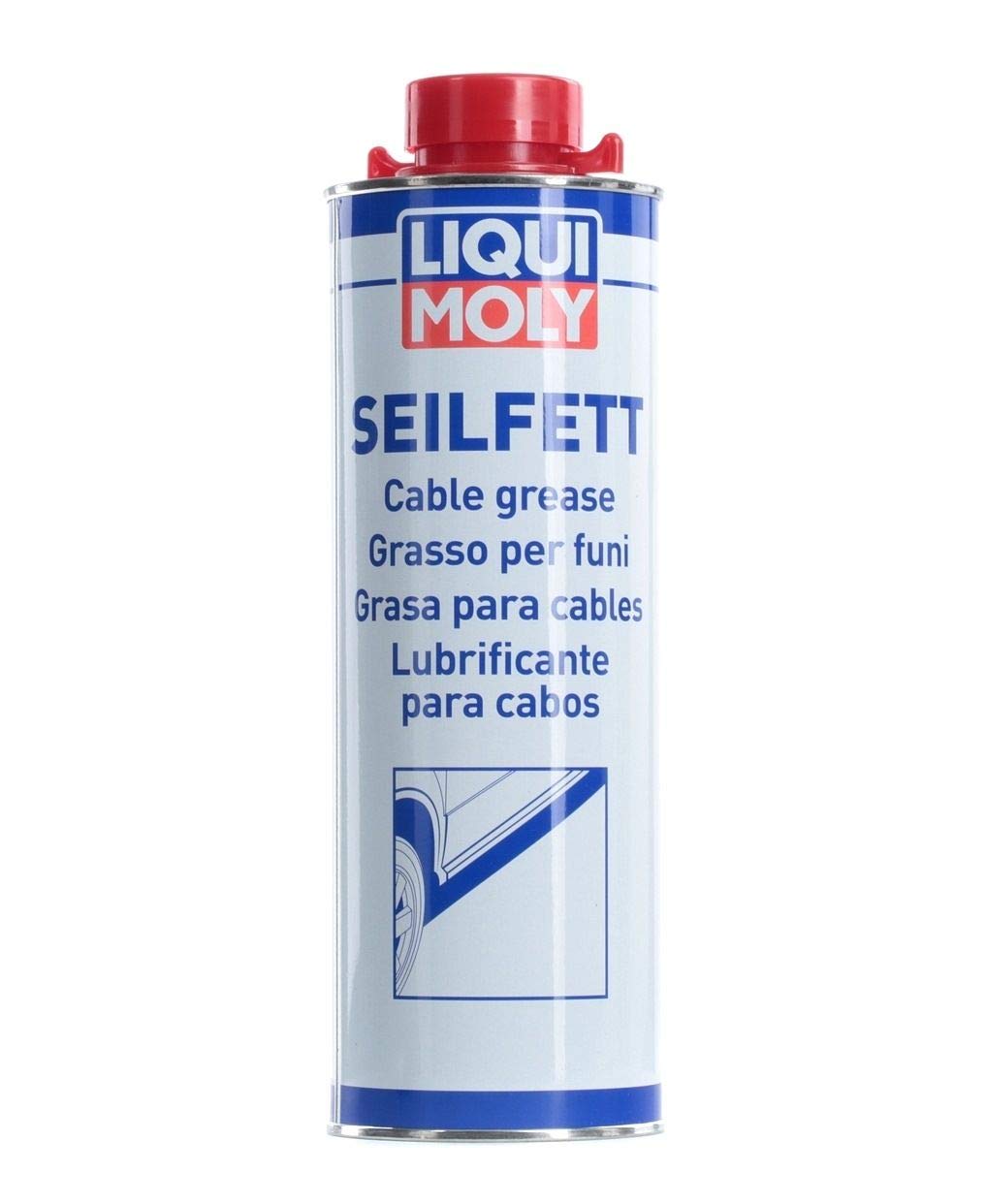 LIQUI MOLY Graisse pour câbles, 1 L, Fat de lubrification, Protection corporelle, Protection contre le sous-corps, SKU: 6173